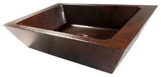 rectangular double wall vessel bathroom