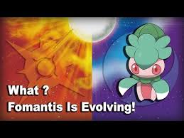 pokemon sun and moon fomantis evolve into lurantis danumuh