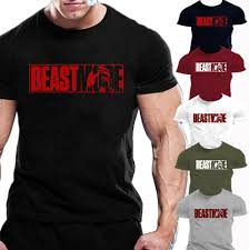 Beast Mode T Shirt Gym Bodybuilding Motivation Training Workout Fighting Tee Ebay Gym Shirts Mens Beast Mode T Shirt Mens Tshirts