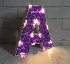 Purple Rose Bedroom Decor Purple Home Decor Purple Light Up Etsy Purple Night Lights Purple Home Decor Purple Home