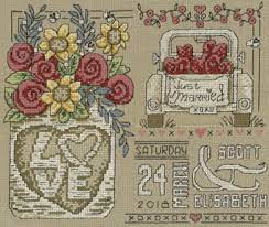 Schemes are not subject to commercial distribution, after downloading to your computer and review, we recommend to remove them. Imaginating Rustic Wedding Cross Stitch Pattern 123stitch