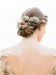 gold gilded goddess wedding inspiration ウェディングヘア ヘアアレンジ ヘアスタイル