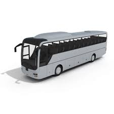 White Passanger Bus 3d Model Bus 3d Model Model