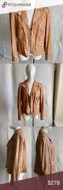 Biba Vintage Distressed Lamb Leather Jacket Honey Lamb Leather Jacket Leather Jacket Clothes Design