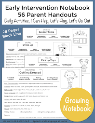 Early Intervention Handouts For Parents And Families By Lia Kurtin At Spee Early Intervention Speech Therapy Speech Therapy Tools Early Intervention Activities