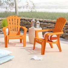 Shop our best selection of adirondack chair cushions to reflect your style and inspire your outdoor space. Turn On The Brights Gracelyn Plastic Adirondack Chair Color Orange Adirondackchairs Plastic Adirondack Chairs Furniture Prices Wood Adirondack Chairs