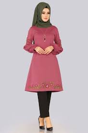 tunik balon kol nakisli tunik pl862 gul kurusu clothes for women salwar designs fashion