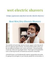 Doc Wet Electric Shavers Iron Man Academia Edu
