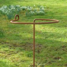 5 X Handmade Rusted Metal Arrondi Wraparound Garden Plant Support Stakes Plant Supports Garden Plant Supports Garden Obelisk Metal