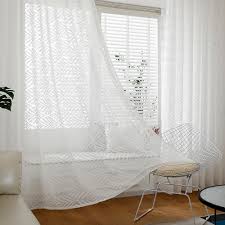 white tulle curtains for living room