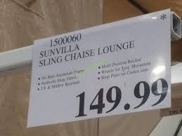 „chaise longue bedeutet auf französisch „langer stuhl. Sunvilla International Sling Chaise Lounge Costcochaser