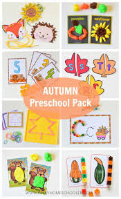 Fall Autumn Preschool And Kindergarten Learning Materials Fall Preschool Activities Preschool Themes Preschool Activity