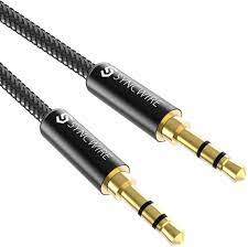 Amazon Com Syncwire 3 5mm Nylon Braided Aux Cable 3 3ft 1m Hi Fi Sound Audio Auxiliary Input Adapter Male To Male Aux Cord For Headphones Car Home Stereos Speaker Iphone Ipad Ipod Echo More Black