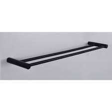 wiesbaden ida handdoekrek 60cm dubbel mat zwart bathroom wiesbaden hair straightener
