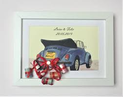 Geldgeschenk Zur Hochzeit Rahmen Mit Bild Auto Geldgeschenke Hochzeit Basteln Geldgeschenke Hochzeit Hochzeit Geschenk Geld