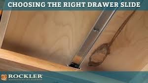 drawer slide tutorial: choosing the