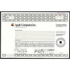 Apple stock certificate the replica certificate is ornate and bears steve jobs printed signature as ceo. Apple Computer Inc 1988 Specimen Stock Certificate