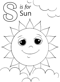 It's uplifting and relaxing—no wonder many of us crave the sun. Sun Letter S Coloring Page Free Printable Coloring Pages For Kids