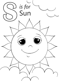 Visit alphabet letter s activities and craft for additional resources and lesson plans. Sun Letter S Coloring Page Free Printable Coloring Pages For Kids