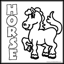 Check out the rest of our animal coloring pages. Friendly Horse Coloring Page Printables For Kids Free Word Search Puzzles Coloring Pages And Other Activities