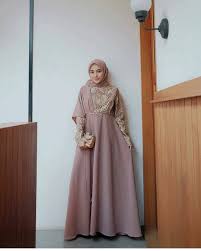 11 Model Baju Gamis Brokat Kombinasi Modern Terbaru Contoh Model Gamis Kombinasi Brokat Diary Hijaber