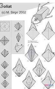manuelsirgo手工折纸教程大全甲虫的折法 origami diagrams origami crafts origami instructions