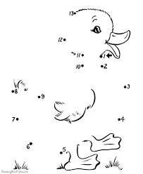 Easter Math Activities Easter Duck Connect Dots Dot Worksheets Easter Kindergarten Easter Coloring Pages