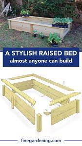 A Stylish Raised Bed Almost Anyone Can Build Finegardening Raised Garden Beds Diy Vegetables Garden Boxes Diy Building A Raised Garden