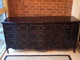 Black French Provincial Dresser Black Painted Furniture French Provincial Bedroom Furniture French Provincial Furniture