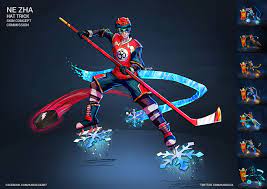 SKIN CONCEPT] Hat Trick - Ne Zha (Hockey Player) : rSmite