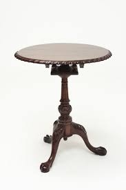 Chippendale Pie Crust Table Antique End Tables Oversized Chair Living Room Diy End Tables