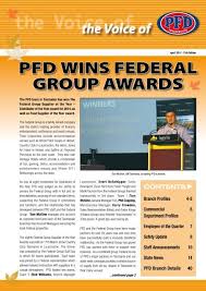 the Voice of PFD WINS FEDERAL GROUP AWARDS