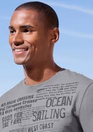 John Devin T-Shirt mit Print Regular-Fit, aus Slub-Qualität, mit Print