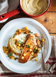 Saumon Roti Sauce Au Cidre Et Puree De Celeri Rave Ricardo Recipe Fish Recipes Celery Root Puree Cooking Recipes