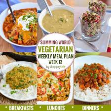 One of the best things about eating out vegan is that almost every single restaurant tends to have a vegan menu option available. Vegetarian Slimming World Weekly Meal Plans Slimming Eats