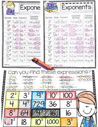 Practice exponents worksheets introducing exponent syntax, calculation of simple exponents, powers of ten and scientific notation. Count On Tricia Fun Ways To Teach Exponents To Beginners With A Freebie