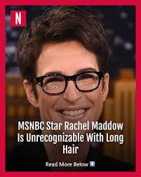 MSNBC star Rachel Maddow is known for her signature short brown hair, but  our photo editors gave her a makeover that'll have you doing a double take.