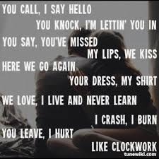 Clockwork By Easton Corbin Country Music Lyrics Country Song Quotes Country Song Lyrics
