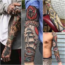 Chest & arm sleeve tattoo. Sleeve Tattoos For Men Best Sleeve Tattoo Ideas And Designs