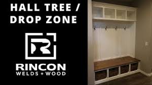 Coaster corner hall tree in cappuccino. Hall Tree Drop Zone Built In Youtube