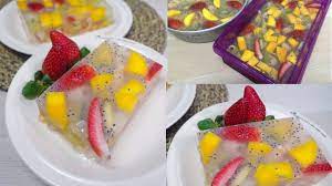Resepi agar agar kering sukatan cawan mudah via. Resepi Puding Buah Campur Semua Best Makan Waktu Panas Camni