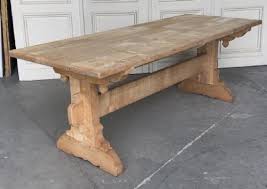 Rustic country french farmhouse dining table featuring a bleached oak distressed finish with an aged patina. Rustic French Farmhouse Dining Table 688022 Sellingantiques Co Uk