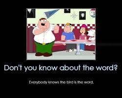 Bird Bird Bird Bird Is The Word Peter Griffin Bird Is The Word Peter Griffin Words Hilarious