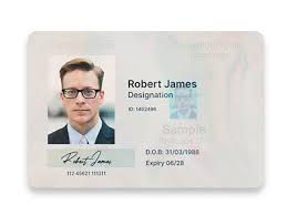 Croissant bakery business card template. Photo Id Badges Staff Id Cards