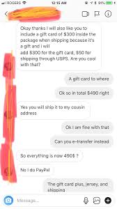 Maybe you would like to learn more about one of these? This Ebay Buyer Wants Me To Send A Gift Card As Well With The Product Is This A Scam Scams