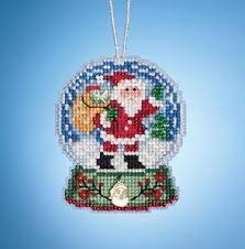 Maybe you would like to learn more about one of these? Mill Hill Snow Globe Charmed Ornaments Mill Hill Santa Claus Christmas Ornament Cross Stitch
