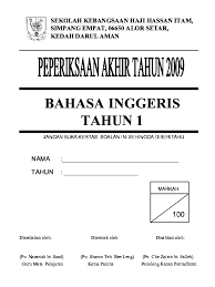 Berikut dikongsikan koleksi soalan ujian dan peperiksaan bagi subjek bahasa inggeris tahun 1 silibus kssr. Pdf English Year Pkg Keningau Academia Edu