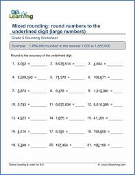 Grade 5 Place Value Rounding Worksheets Free Printable Place Value Worksheets Rounding Worksheets 4th Grade Math Worksheets