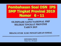Soal dan jawaban pemanasan global. Pembahasan Soal Osn Ips Smp Tingkat Provinsi Tahun 2019 No 6 11 Youtube
