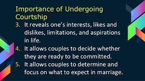 Dating and courtship are two methods of beginning relationships with the opposite sex. What Are The Advantages Of Courtship